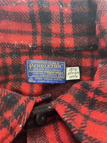 Vintage Pendleton Woolen Mills 100% Virgin on sale Wool plaid flannel size small