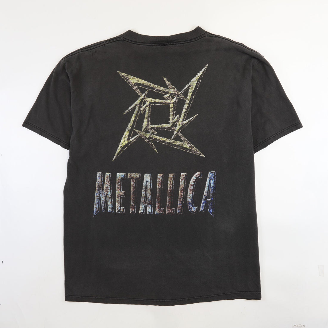 Vintage Metallica Ninja Star T-Shirt Size XL Band Tee Double Sided