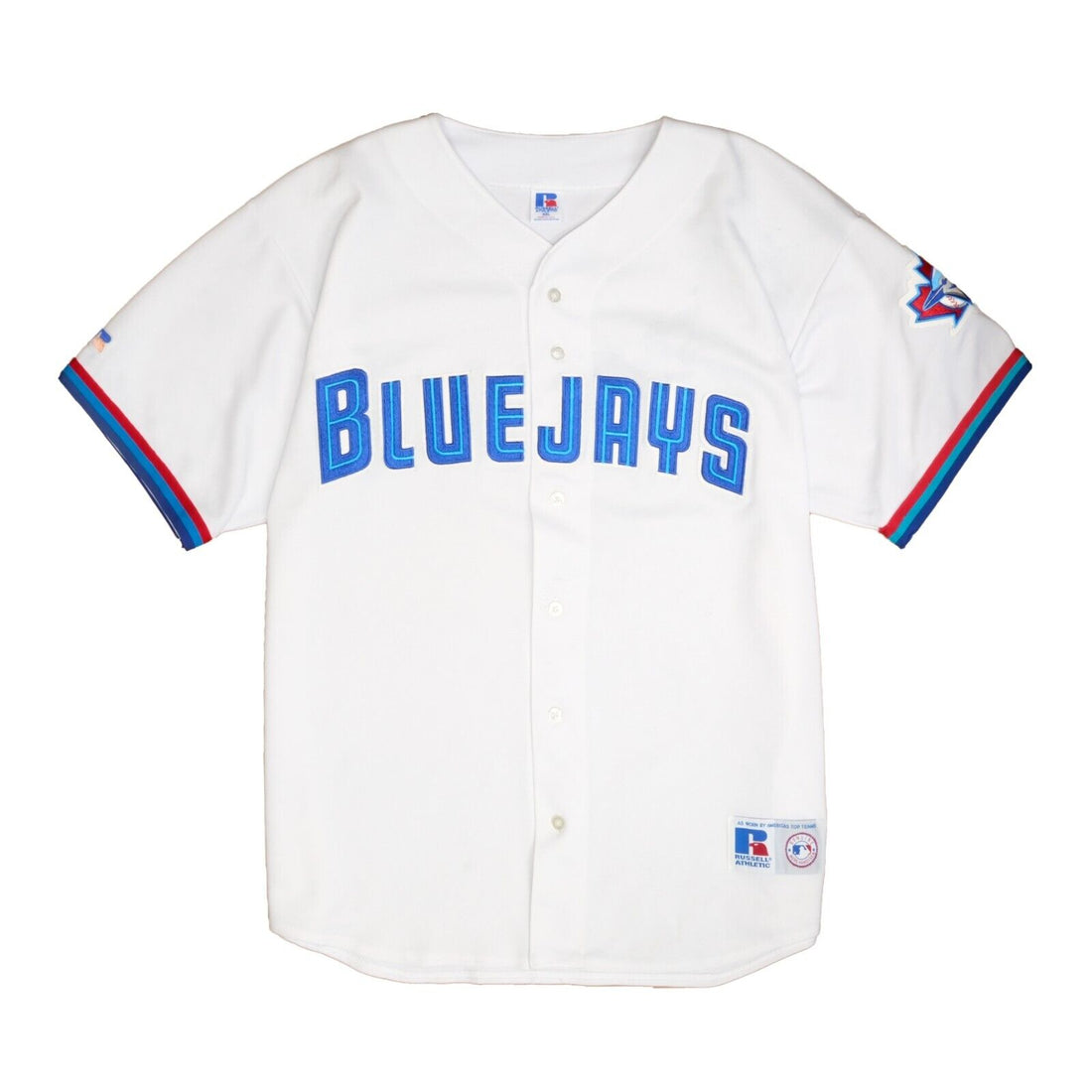 VTG 90s Russell Athletic Toronto Blue Jays MLB Baseball Jersey Shirt Large