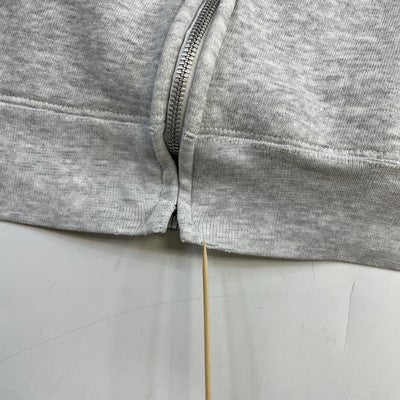 Vintage Tultex Full Zip Sweatshirt Hoodie Size XL Gray