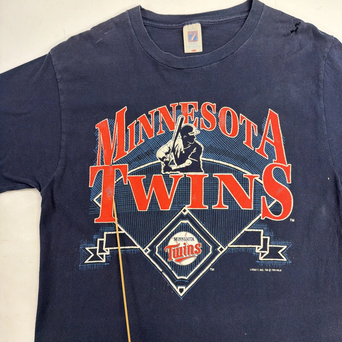 Vintage Minnesota Twins T-Shirt Size Large 90s MLB