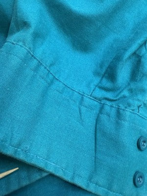 Vintage Roper Aztec Western Button Up Shirt Size Large Tall Teal