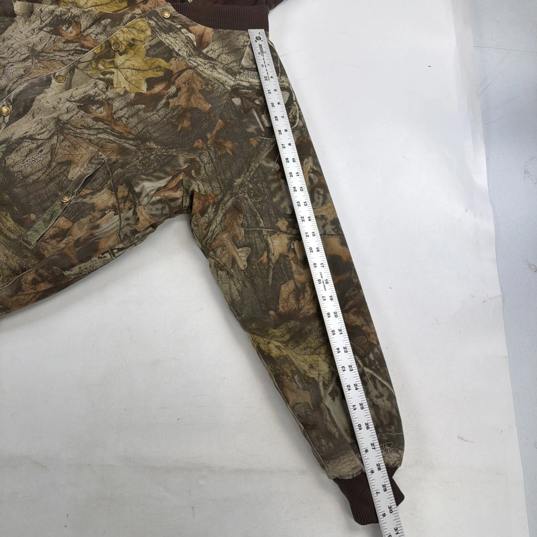 Vintage Cabela's Advantage Timber Camo Hunting Bomber Jacket Size Medium