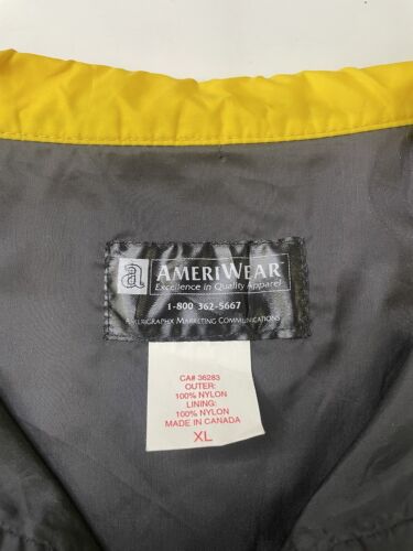 Vintage Black Velvet Canadian Whisky Windbreaker Light Jacket Size XL