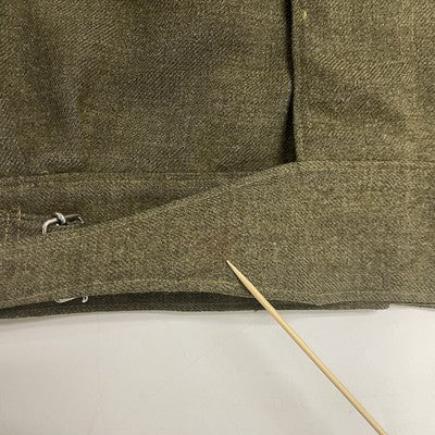 Vintage Military Army Wool Coat Jacket Size Medium Green