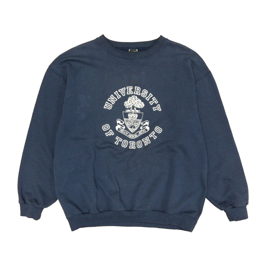Vintage University Of Toronto Seal Crest Sweatshirt Size XL Blue