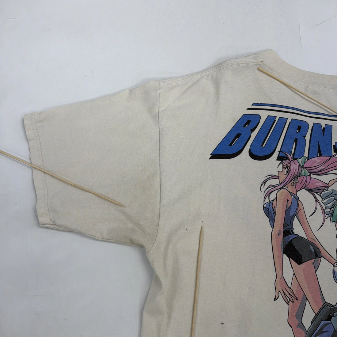 Vintage Burn Up W T-Shirt Size XL Anime Manga AOP