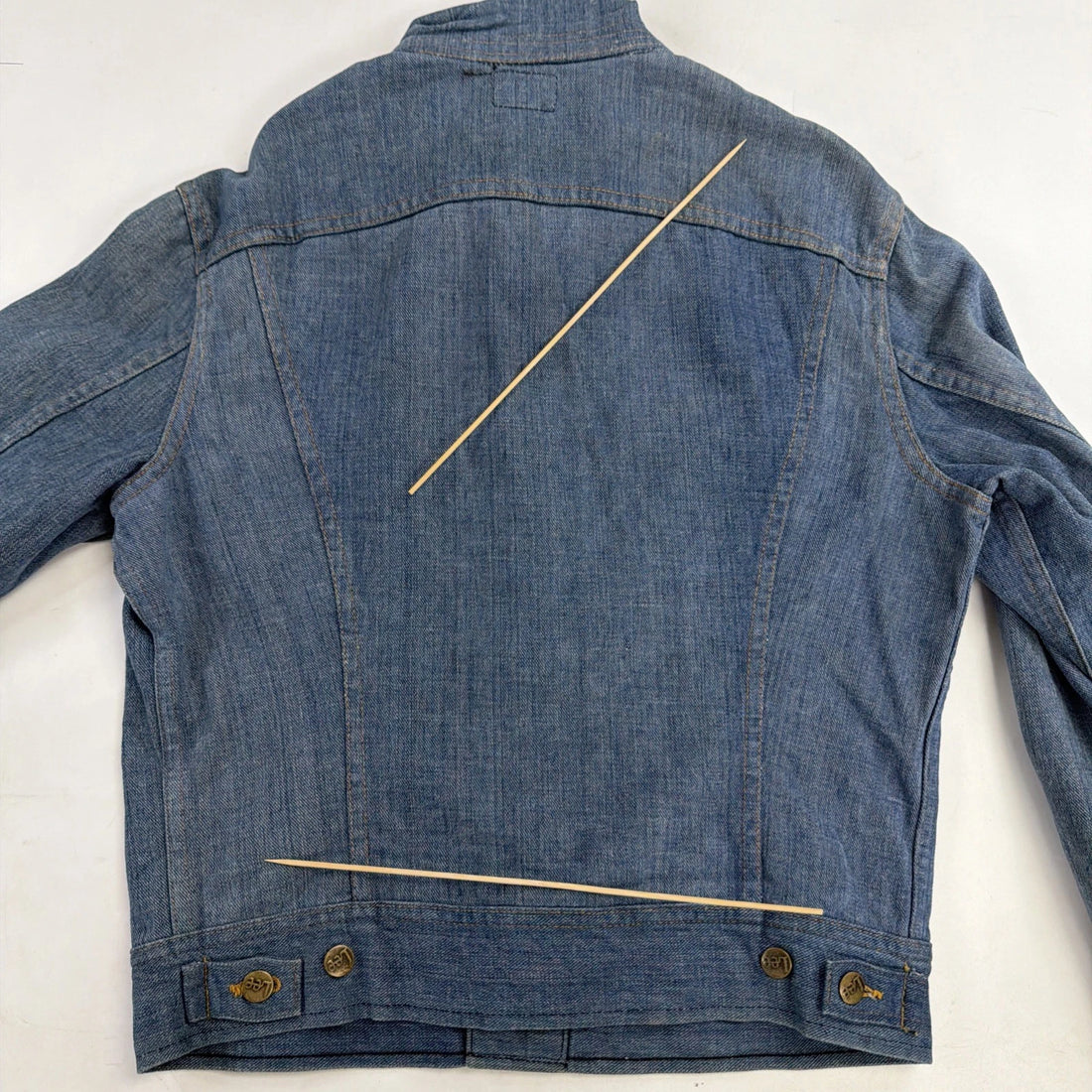 Vintage Lee Denim Trucker Jacket Size Large Euro 70s