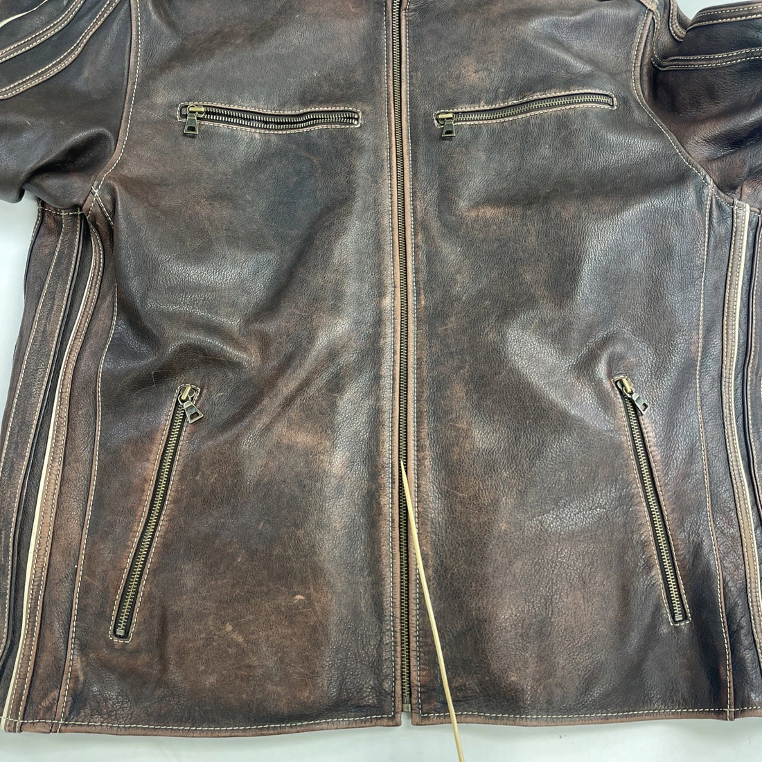 Danier Leather Coat Jacket Size XL Brown