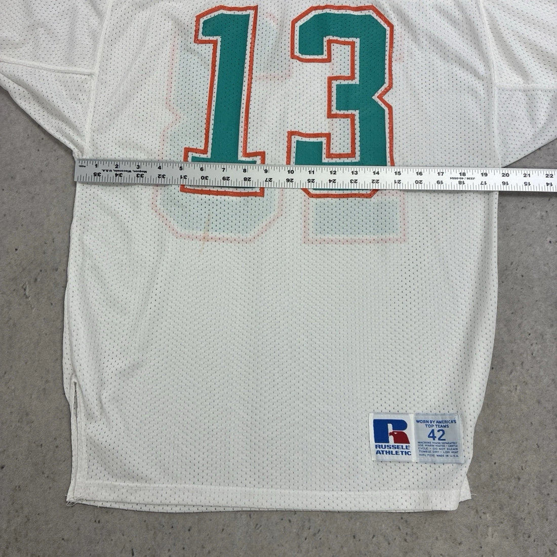 Vintage Miami Dolphins Dan Marino Russell Athletic Jersey Size 42 NFL