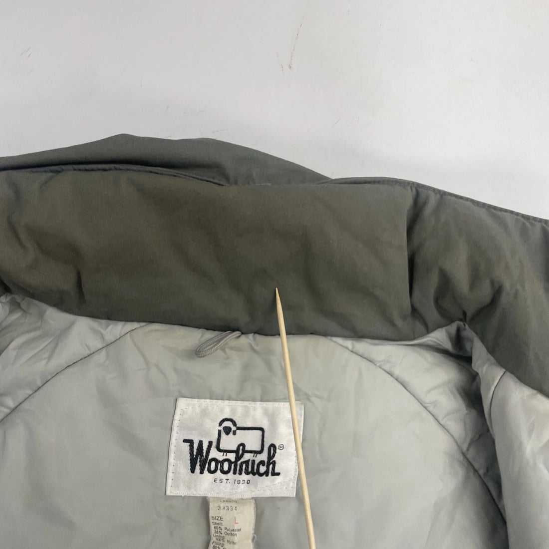 Vintage Woolrich Parka Coat Jacket Size Large Gray