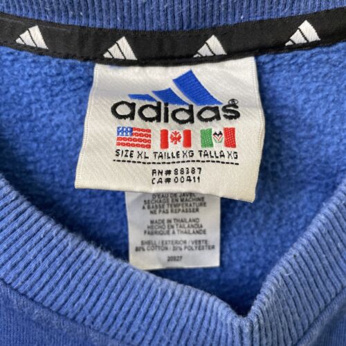 Vintage Adidas Crewneck Sweatshirt Size XL Blue