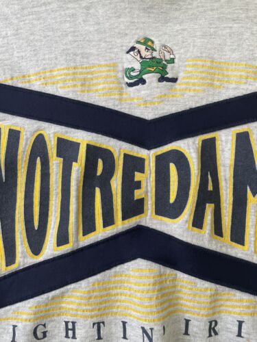 Vintage Notre Dame Fighting Irish Crewneck Sweatshirt Size Small 90s NCAA