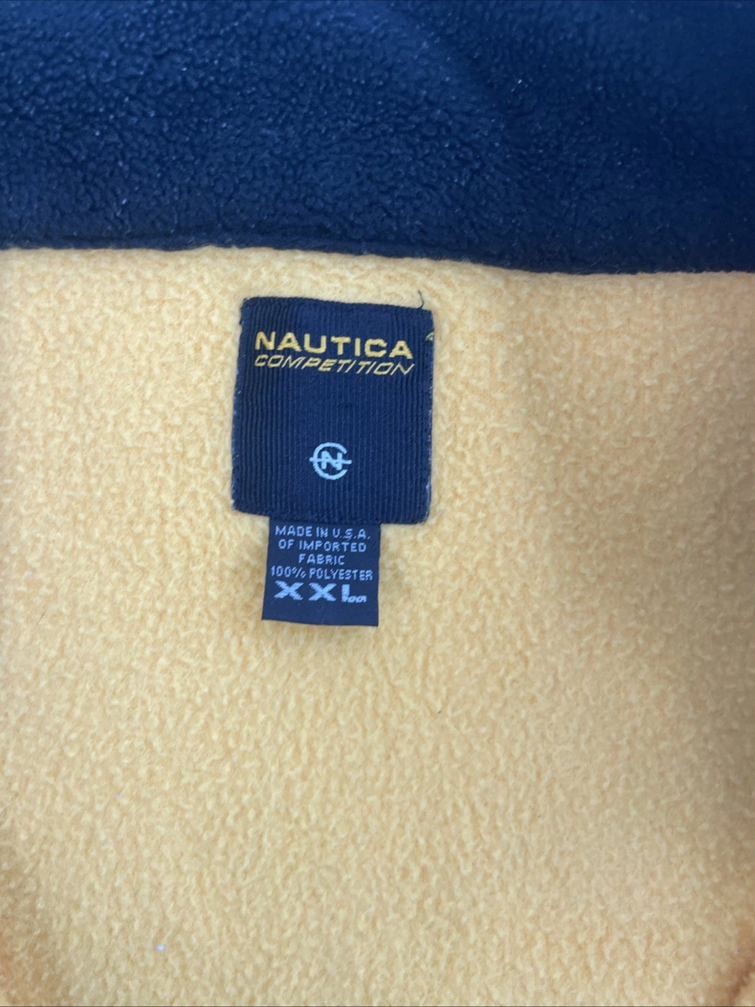 Nautica Competition Pullover Fleece Jacket Size 2XL Yellow