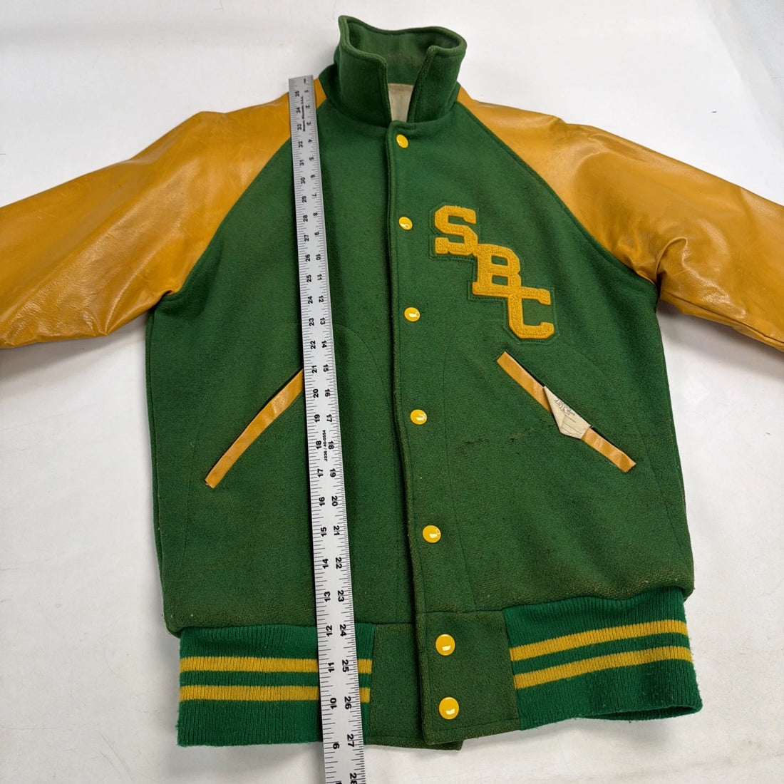 Vintage SBC Wool Varsity Letterman Jacket Size Small