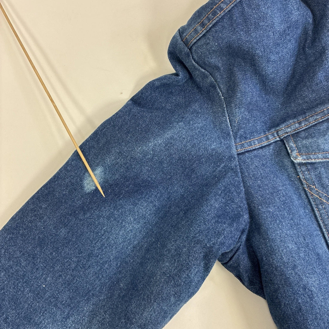 Wrangler M-159 Western Sherpa Lined Denim Jacket Size Large Vintage