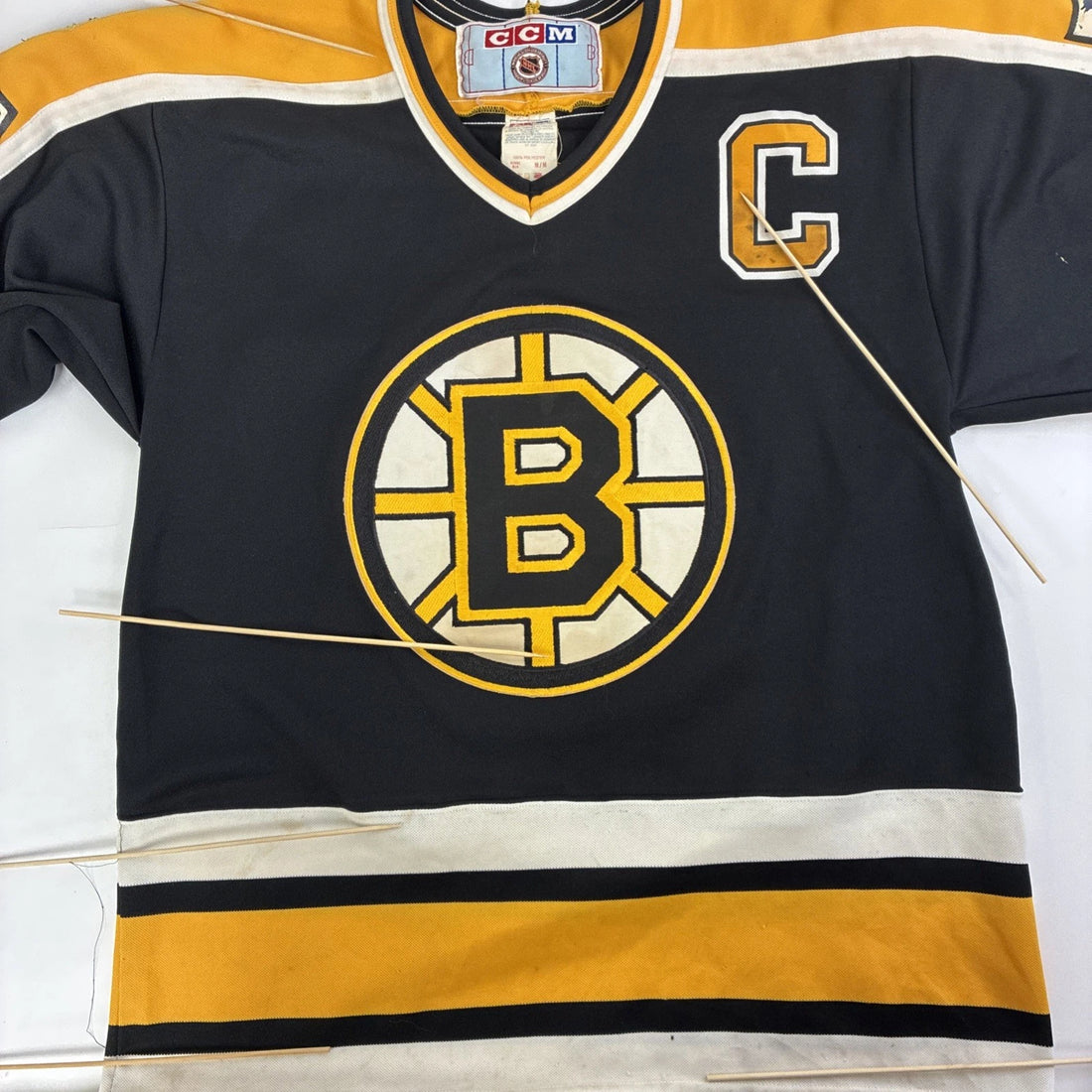 Vintage Boston Bruins Ray Bourque CCM Jersey Size Medium NHL