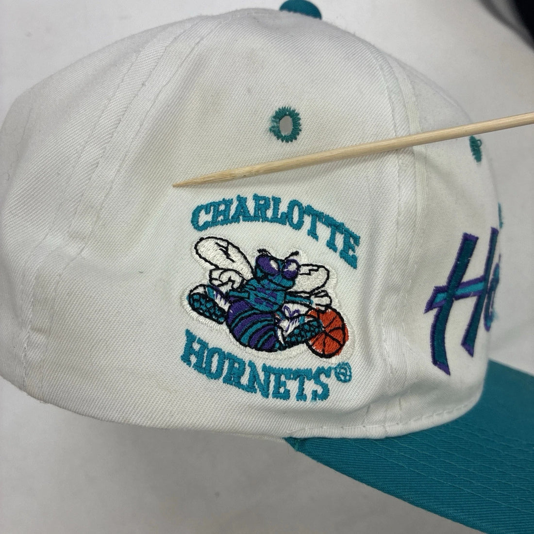 Vintage Charlotte Hornets Sports Specialties Twill Snapback Hat OSFA 90s NBA