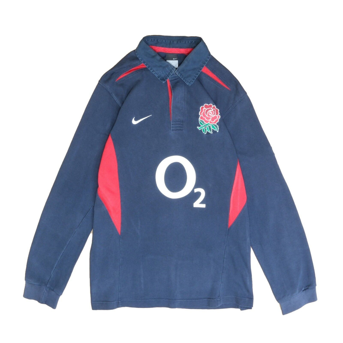 Vintage England National Union Team Nike Rugby Shirt Size Large
