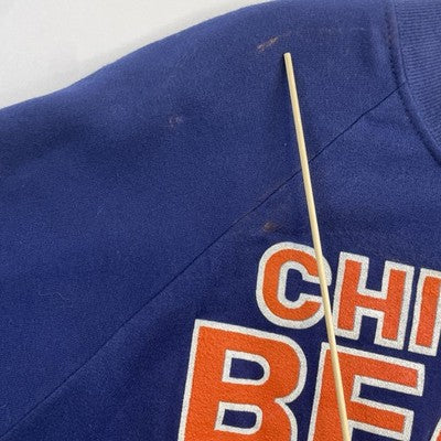 Vintage Chicago Bears Helmet Sweatshirt Crewneck Size Large 80s 90s NFL