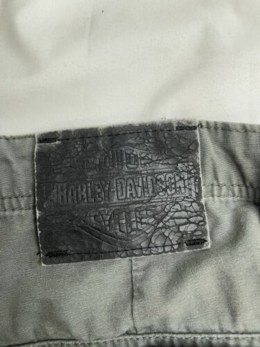 Vintage Harley Davidson Motorcycle Cargo Pants Size 38 X 32 Zip-Off Convertible