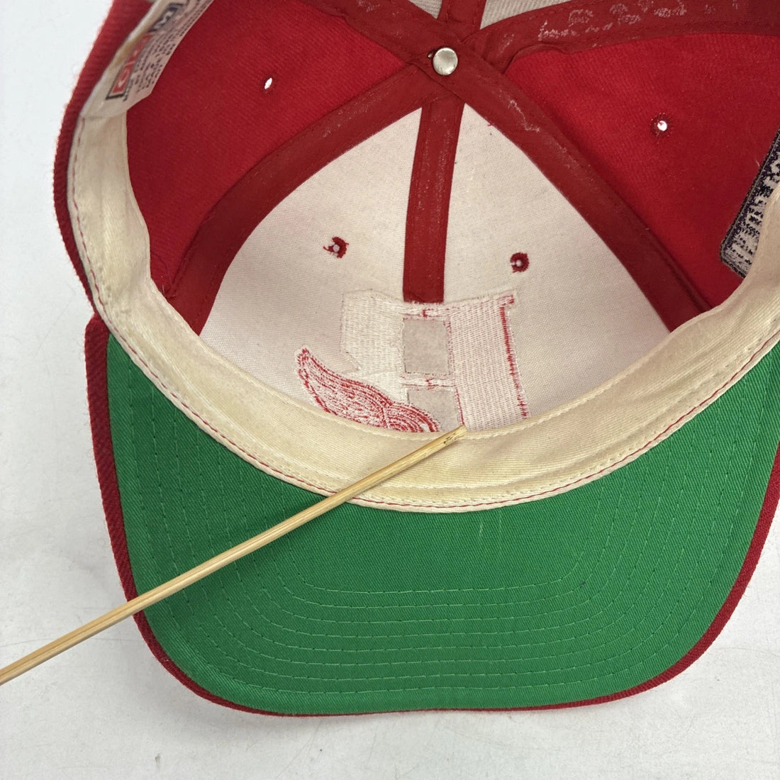 Vintage Detroit Red Wings CCM American Needle Snapback Hat Cap OSFA 90s NHL