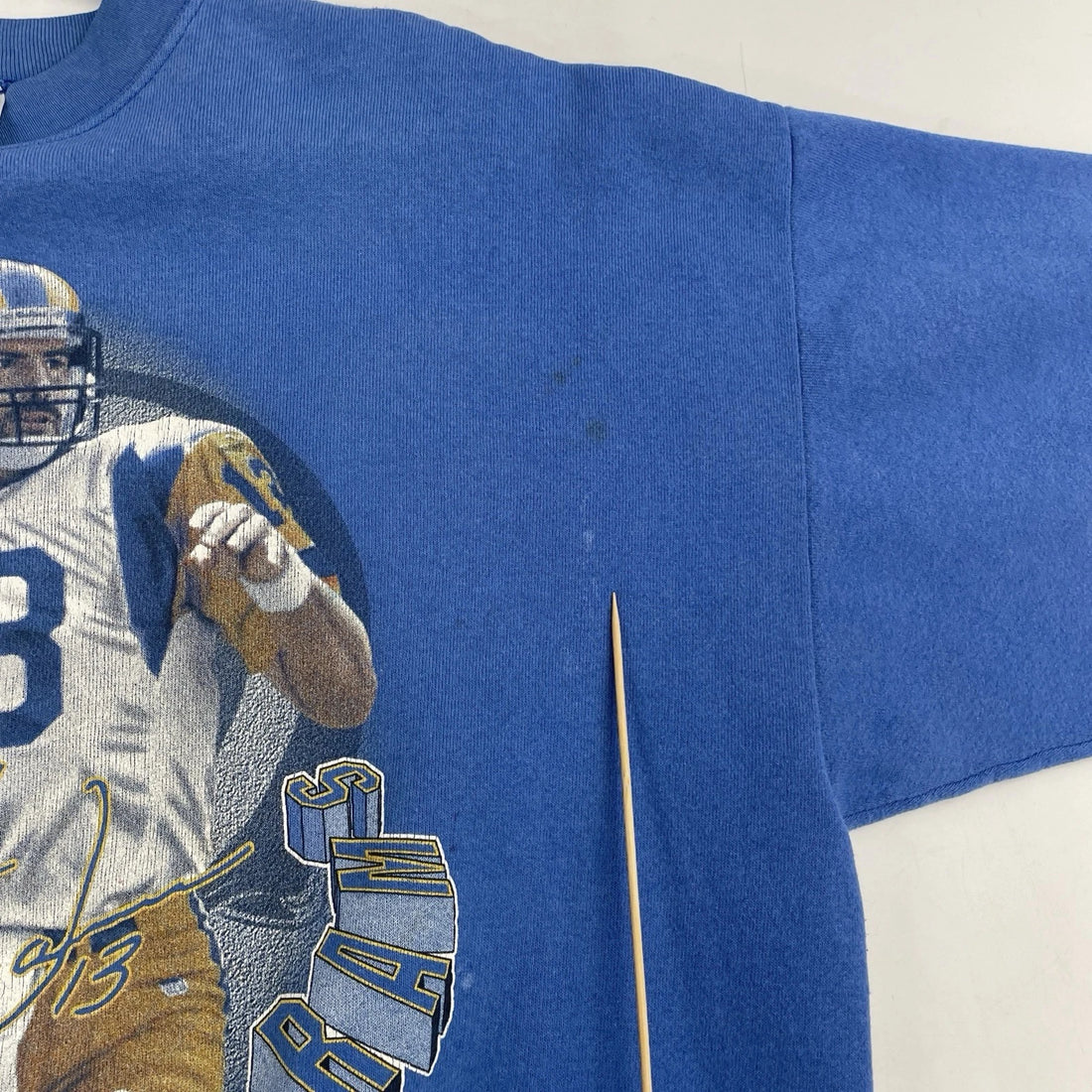 Vintage Kurt Warner St. Louis Rams Sweatshirt Crewneck Size XL 90s NFL