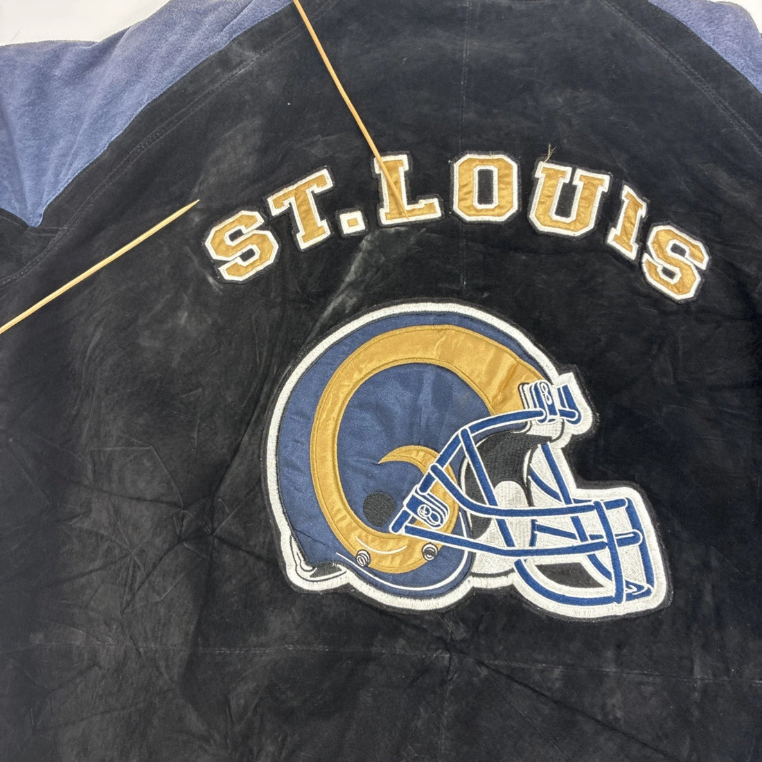 St. Louis Rams Leather Suede Varsity Jacket 2XL NFL