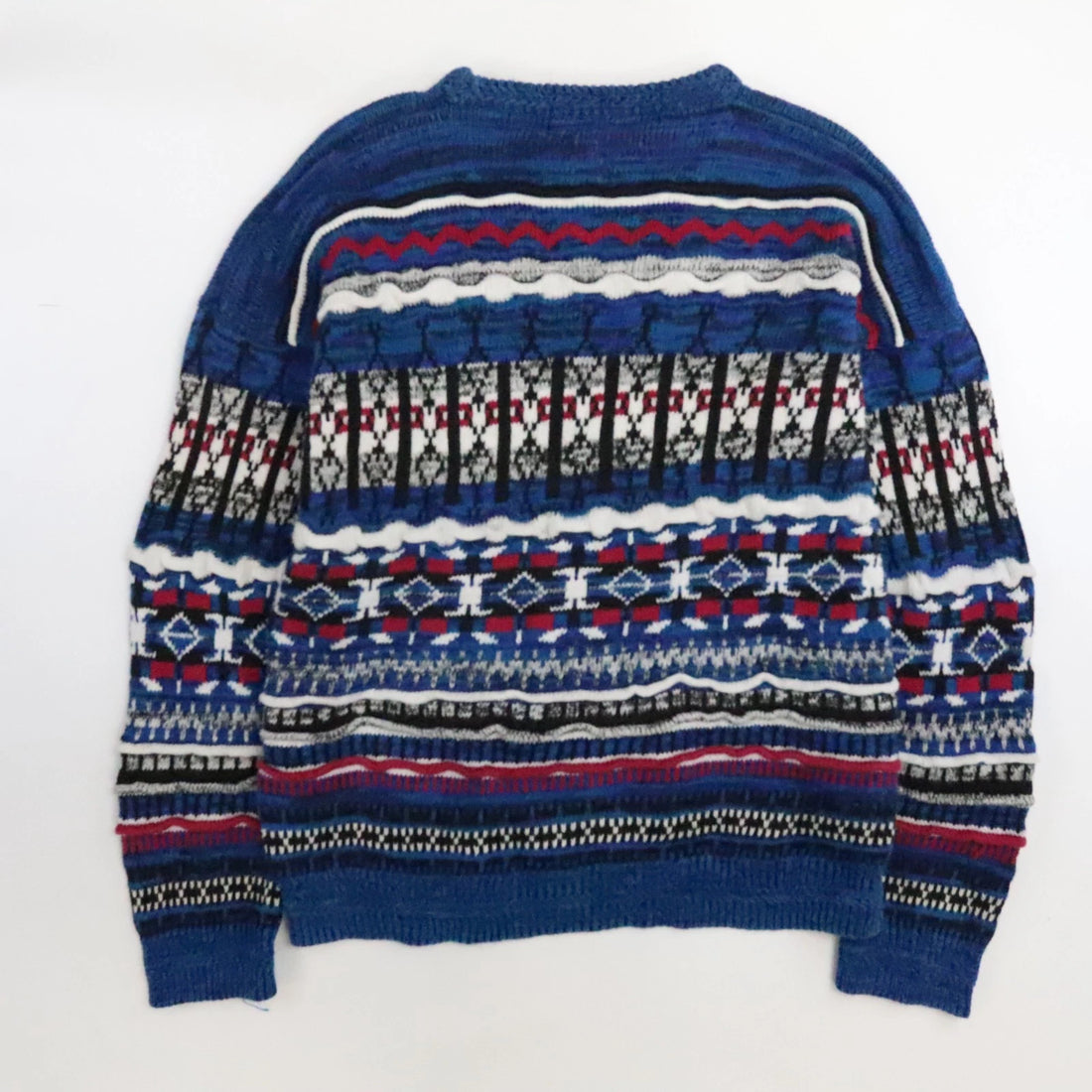 Vintage Mache 3D Knit Crewneck Sweater Size Large