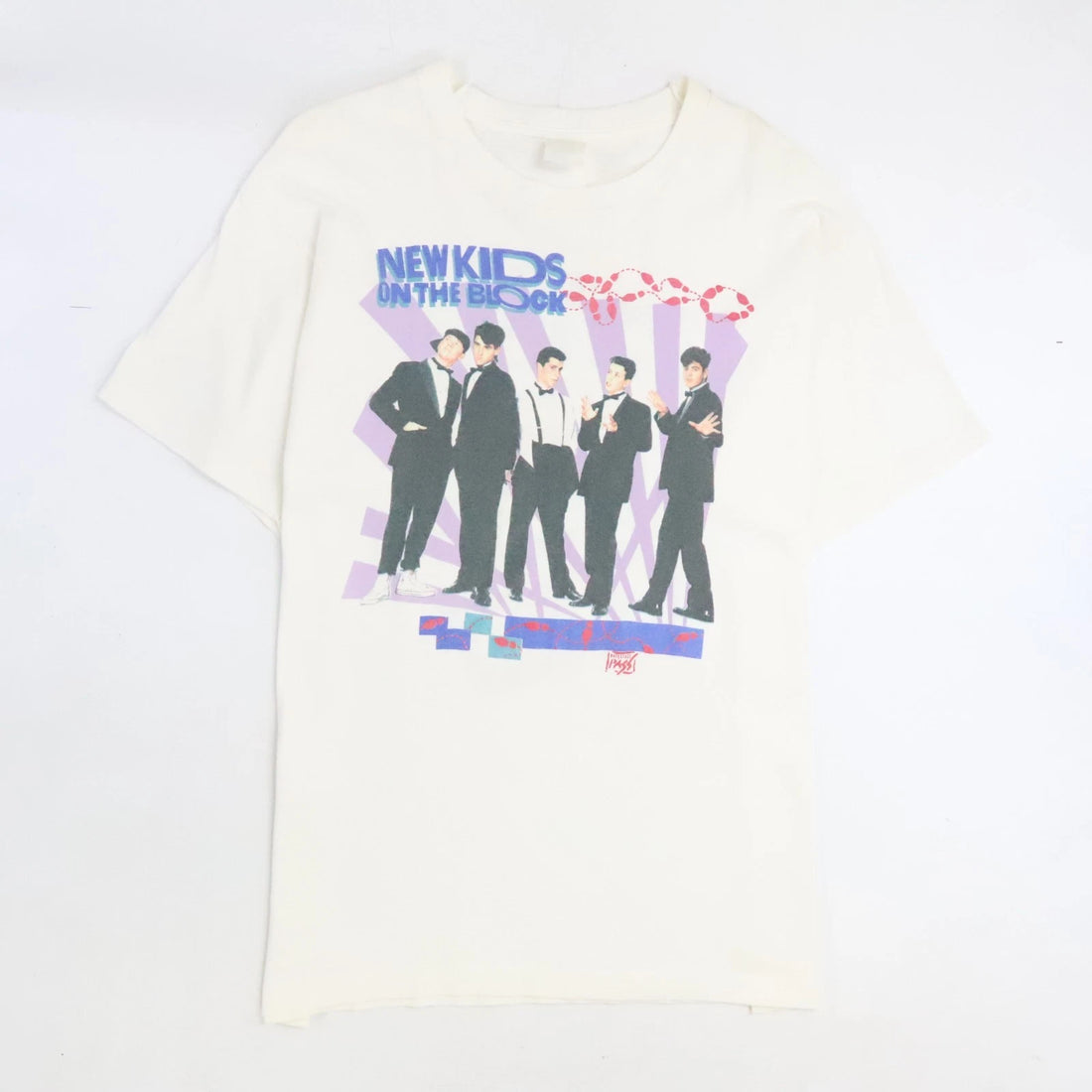 Vintage New Kids On The Block Backstage Pass T-Shirt Size XL