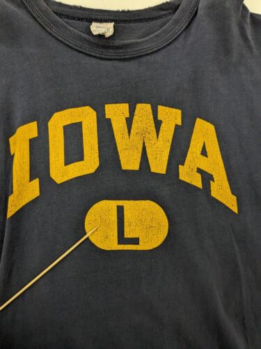 Vintage Iowa Hawkeyes Champion T-Shirts Size Large 80s NCAA