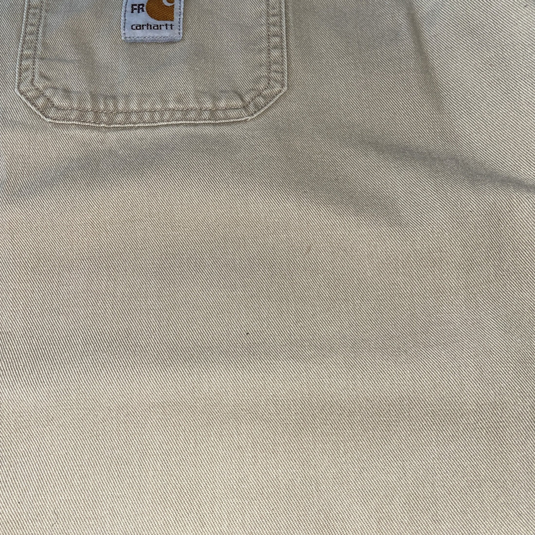 Vintage Carhartt Button Up Shirt Size XL Beige