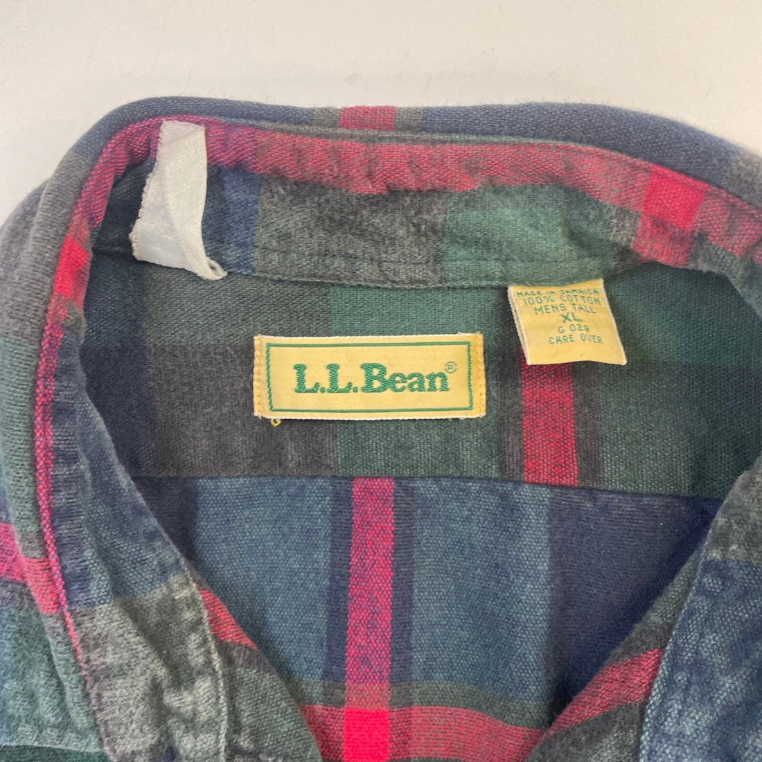 Vintage L.L. Bean Button Up Shirt Size XL Tall Plaid
