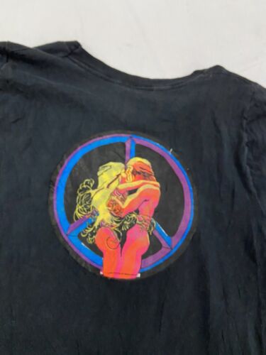 Vintage Kiss World Tour T-Shirt Size Small Black Band Tee 1979 70s