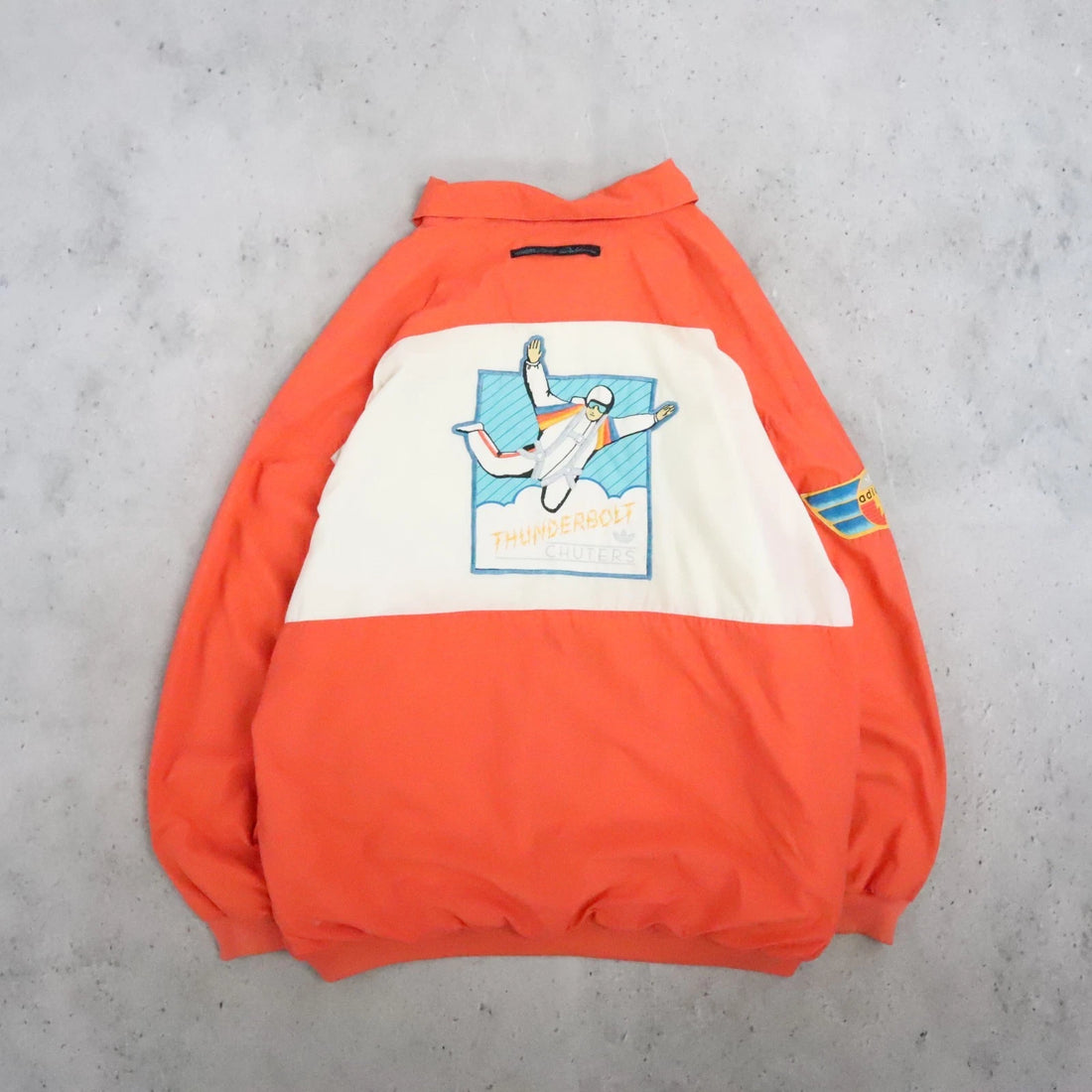 Adidas Thunderbolt Chuters Windbreaker Pullover Jacket Size XL Vintage