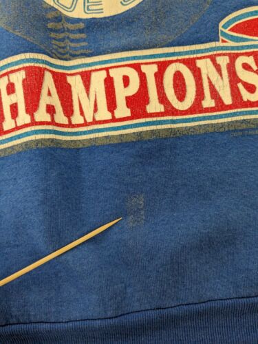 Vintage Toronto Blue Jays AL Champs Sweatshirt Size Large Blue 1992 90 –  Throwback Vault