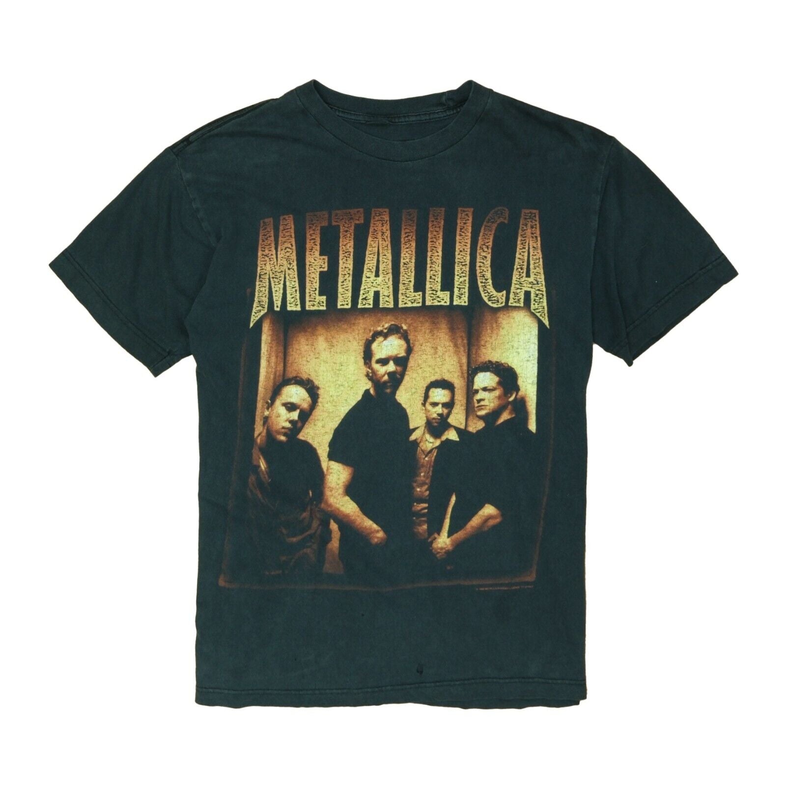 Vintage Metallica Tour T-Shirt Size Medium Black Band Tee 1998 90s