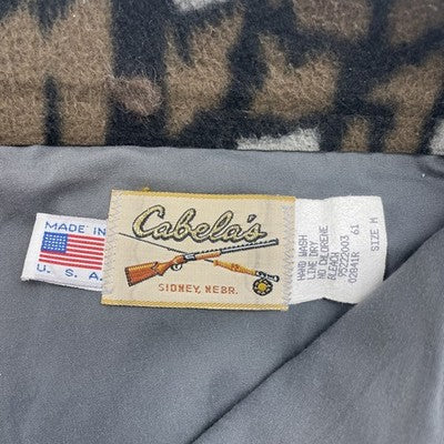 Vintage Cabela's Tree Bark Camo Fleece Pants Size Medium Hunting