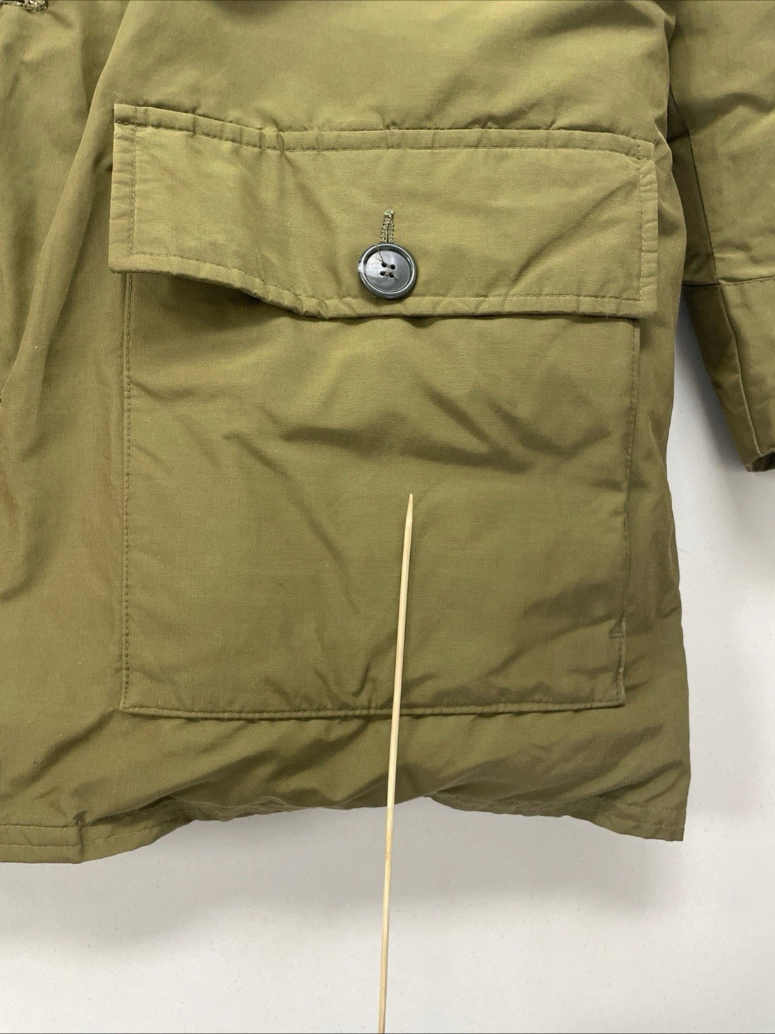 Vintage Eddie Bauer Parka Coat Jacket Size Large Green Goose Down Insulated