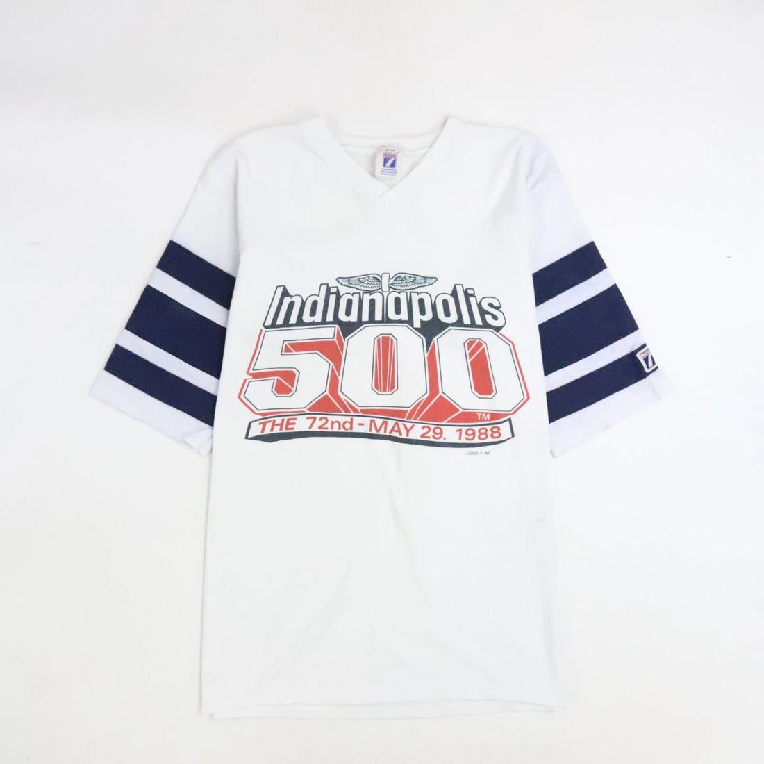 Vintage Indianapolis 500 Racing Raglan T-Shirt Size Medium 80s