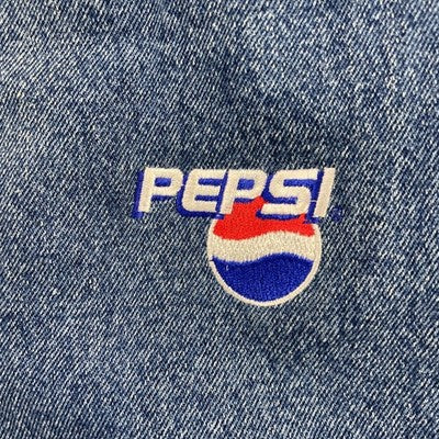 Vintage Pepsi Denim Bomber Jacket Size XL