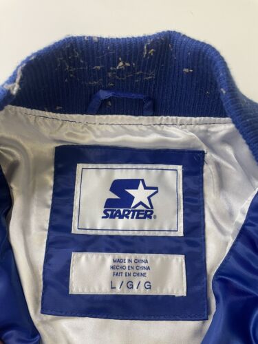 Toronto Maple Leafs Starter Satin Bomber Jacket Size Large NHL