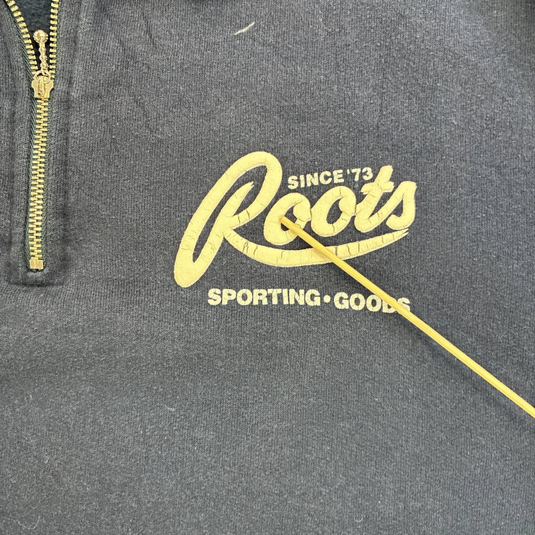 Vintage Roots Canada 1/4 Zip Pullover Sweatshirt Size Medium