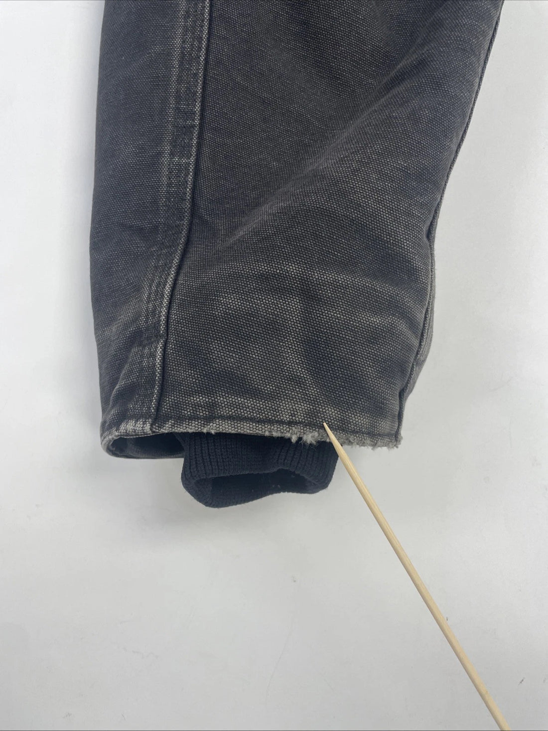 Carhartt Canvas Work Jacket Size XL Sherpa Lined C61 BLK