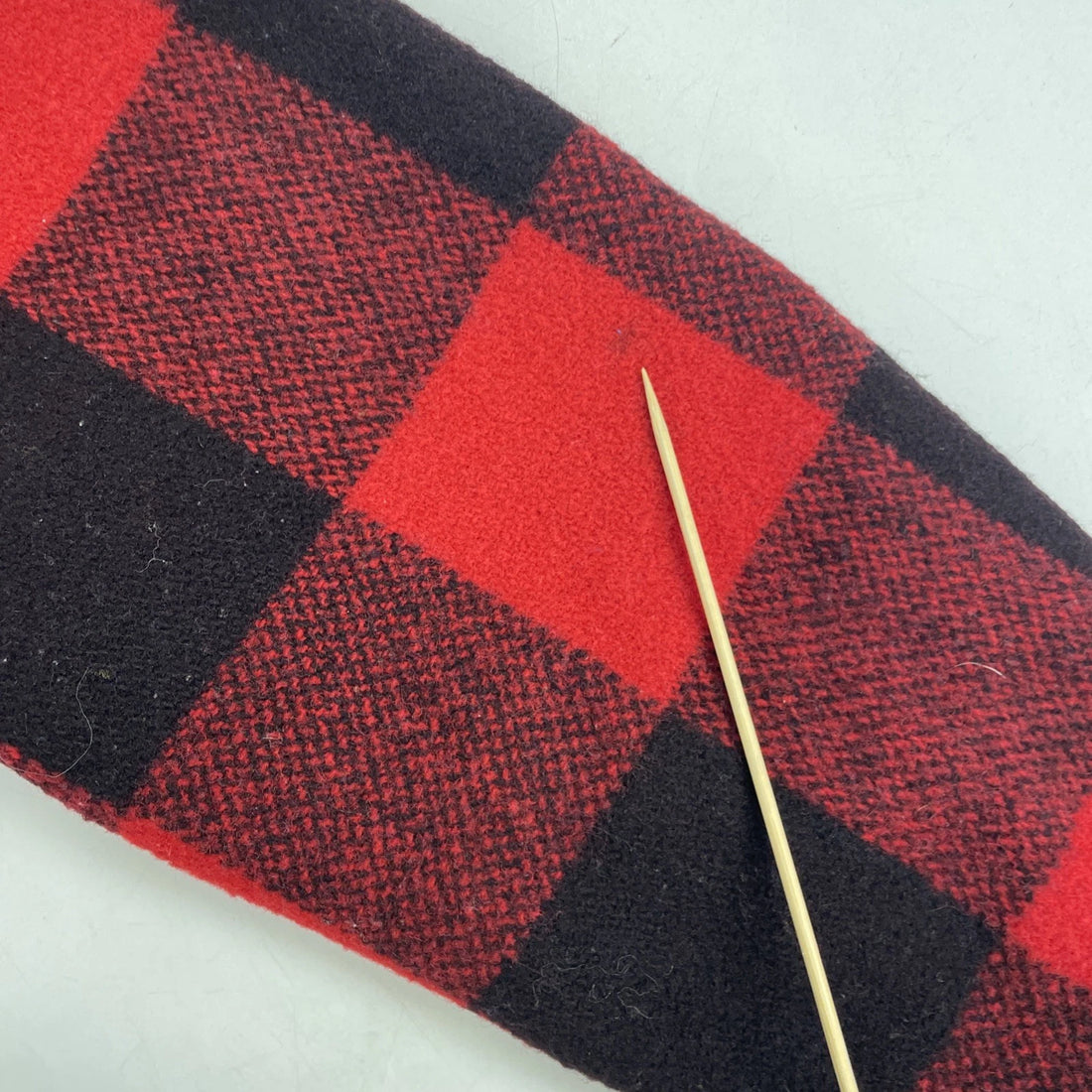 Vintage Bemidji Woolen Mills Wool Shirt Jacket Size Large Buffalo Plaid 60s