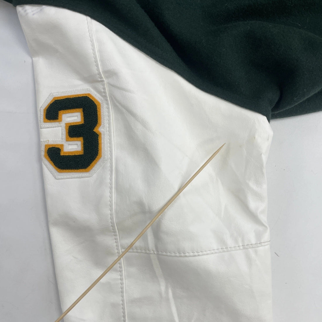 Vikings Lacrosse Leather Wool Varsity Letterman Jacket Size XL