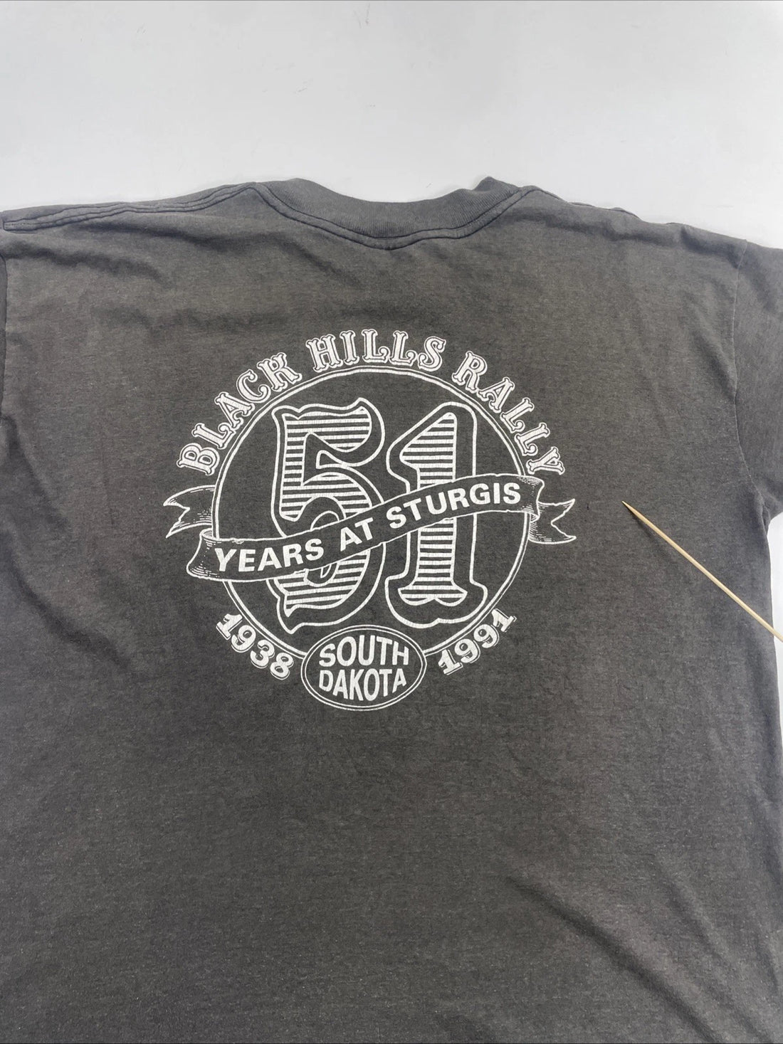 Vintage Harley Davidson 3D Emblem Sturgis South Dakota T-Shirt 2XL 1991