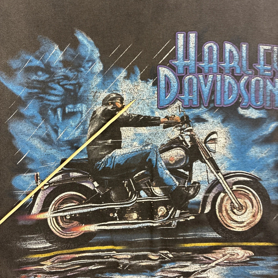 Vintage Harley Davidson Motorcycles Ridin Out The Storm T-Shirt XL 1998 90s