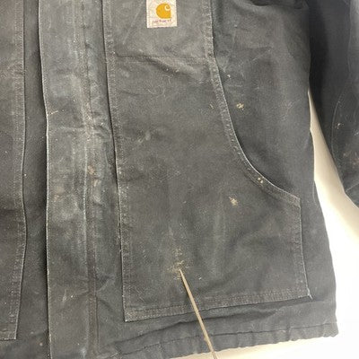 Carhartt Canvas Arctic Work Jacket Size Large Black