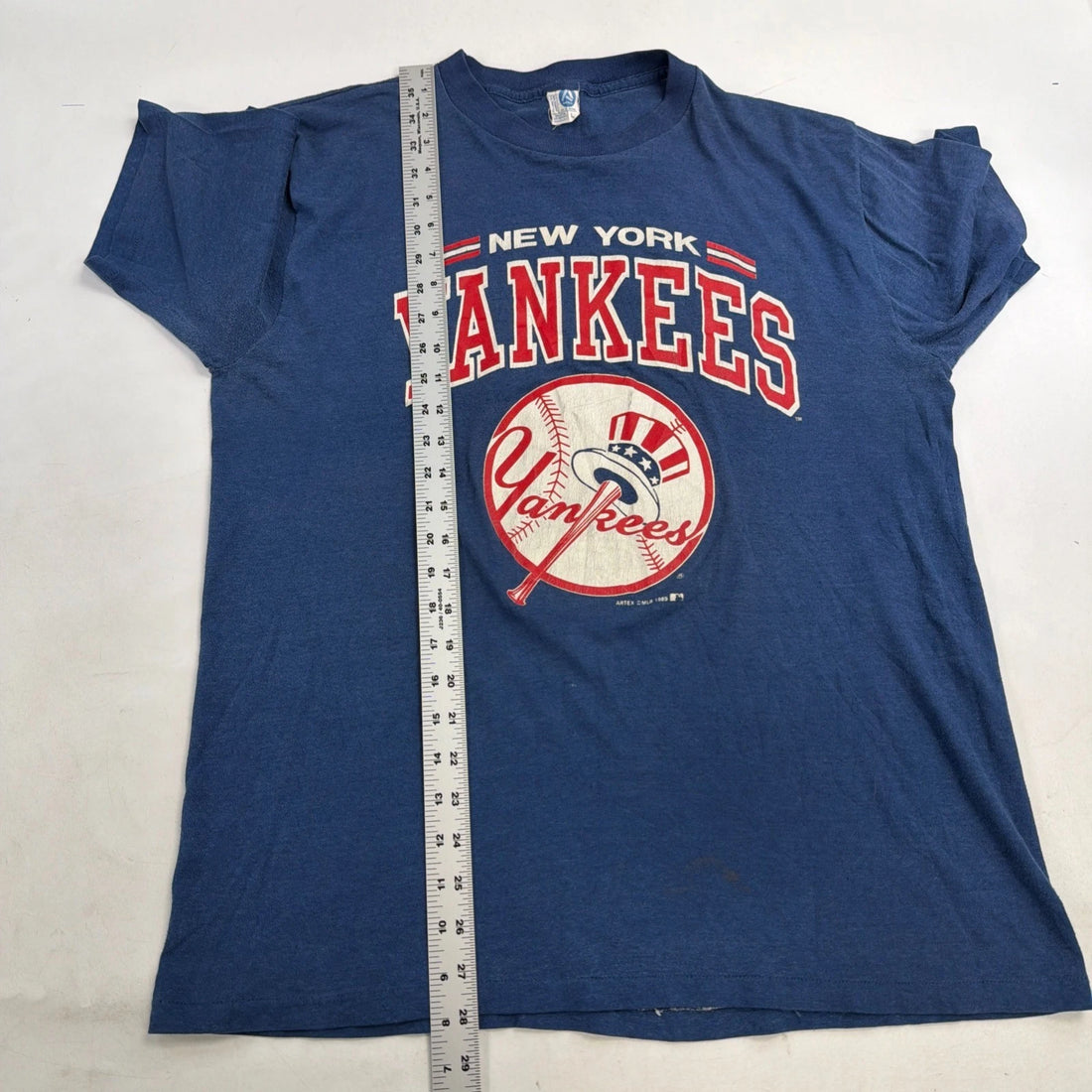 Vintage New York Yankees T-Shirt Size Large 1989 80s MLB